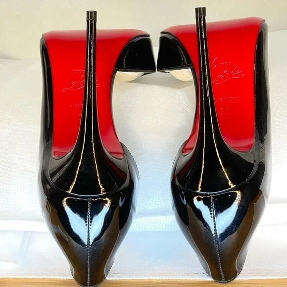 Christian Louboutin “Iriza” glossy patent black Lthr pumps EU37 100mm stiletto. - Picture 11 of 13